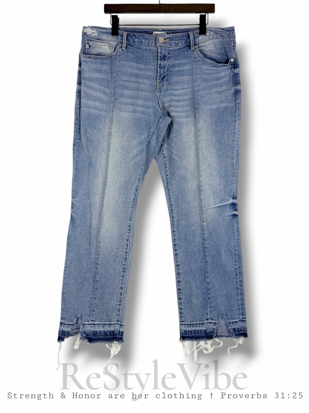 DEAR JOHN Women’s Size 33 Denim Jeans Erin Slim Straight Style Stretch Ankle